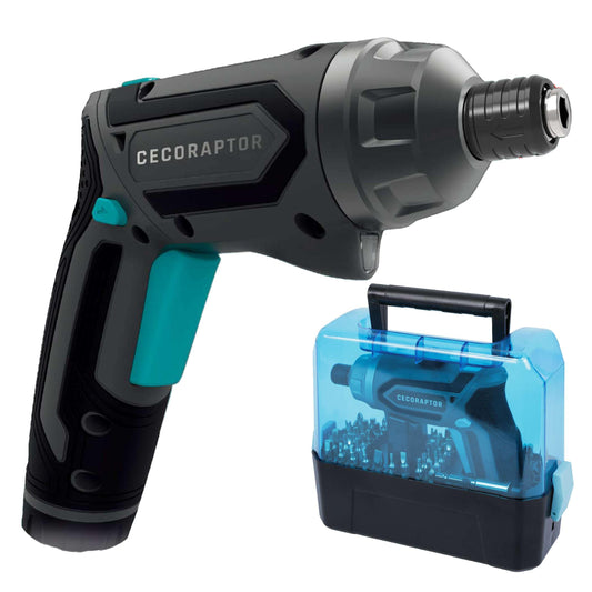 Cecotec akumulatora skrūvgriezis CecoRaptor Perfect Work - 4V, 1500 mAh, USB uzlāde, 200 apgr./min, 4 Nm griezes moments, 60 min darbība