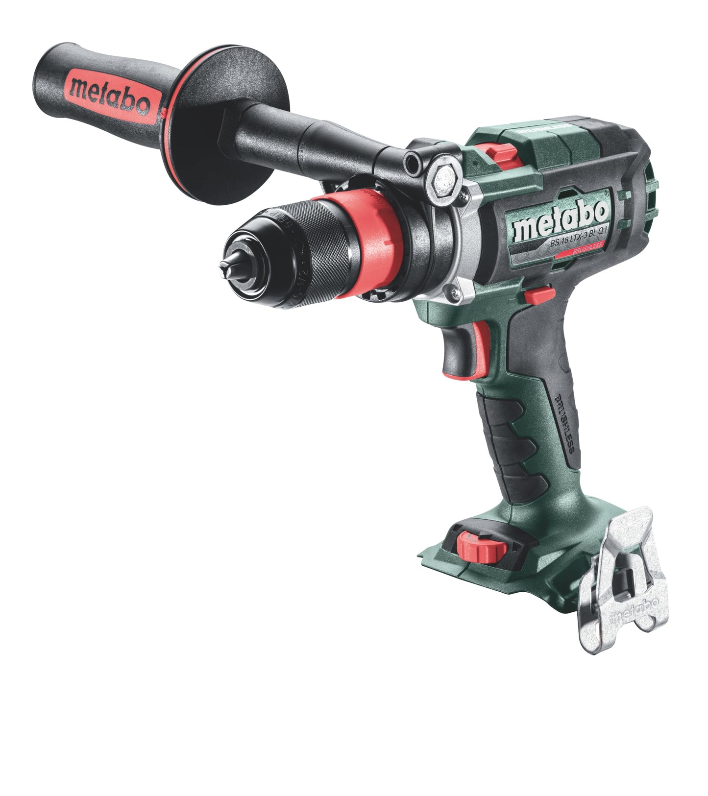 Metabo BS 18 LTX-3 BL Q I - bez akumulatora, papildu rokturis, urbjpatronas spriegošanas diapazons 1,5-13 mm
