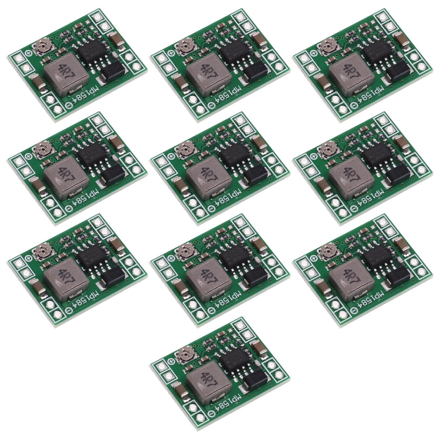 DC-DC sprieguma pārveidotājs GTIWUNG, 10 gab., MP1584EN 3A regulējams pazeminošais modulis, 4,5-28V līdz 0,8-20V, Arduino