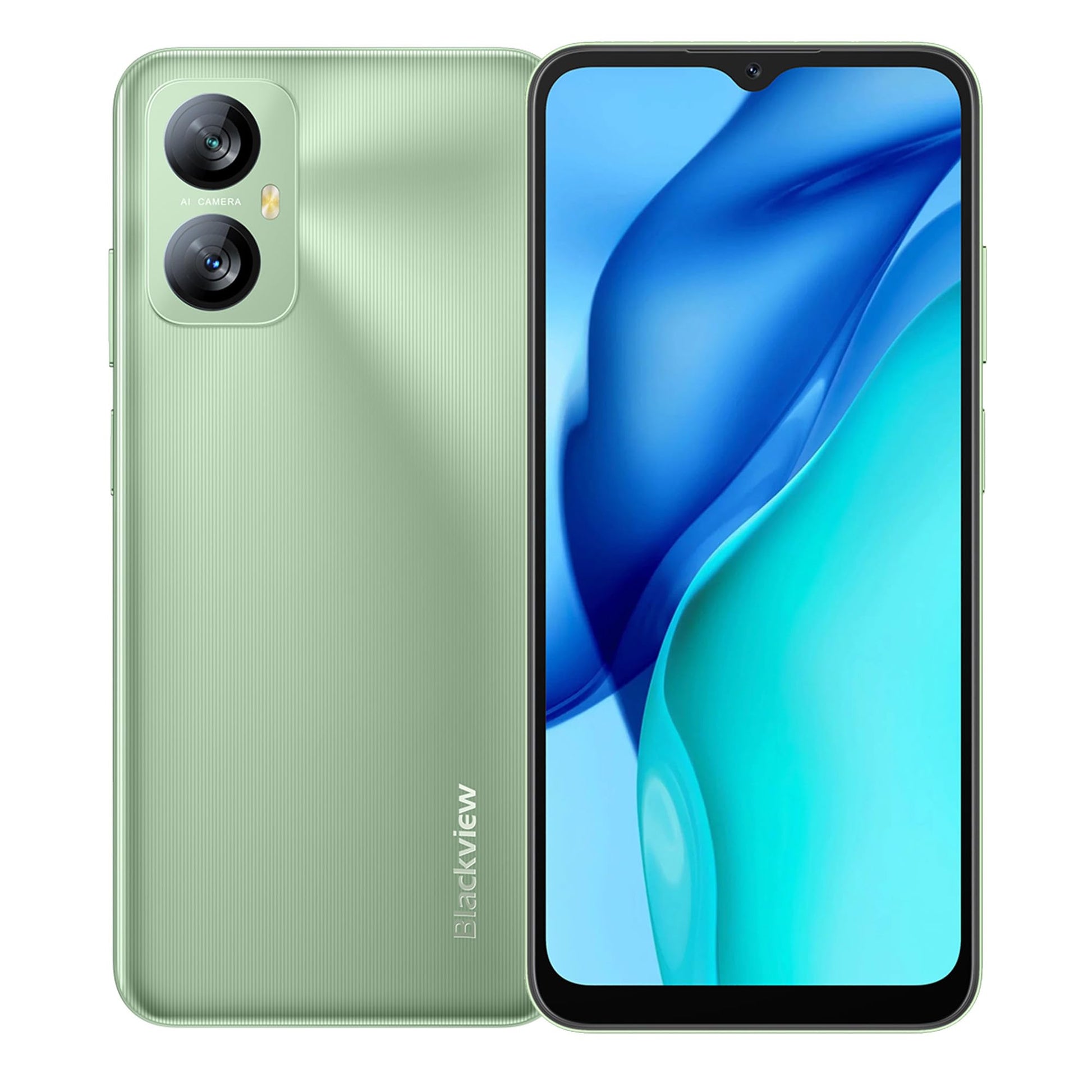 Blackview A52 Pro - 4G smartphone with T606 octa-core, 6.5" display, 4GB RAM, 128GB storage, 5180mAh battery, 13MP camera, green
