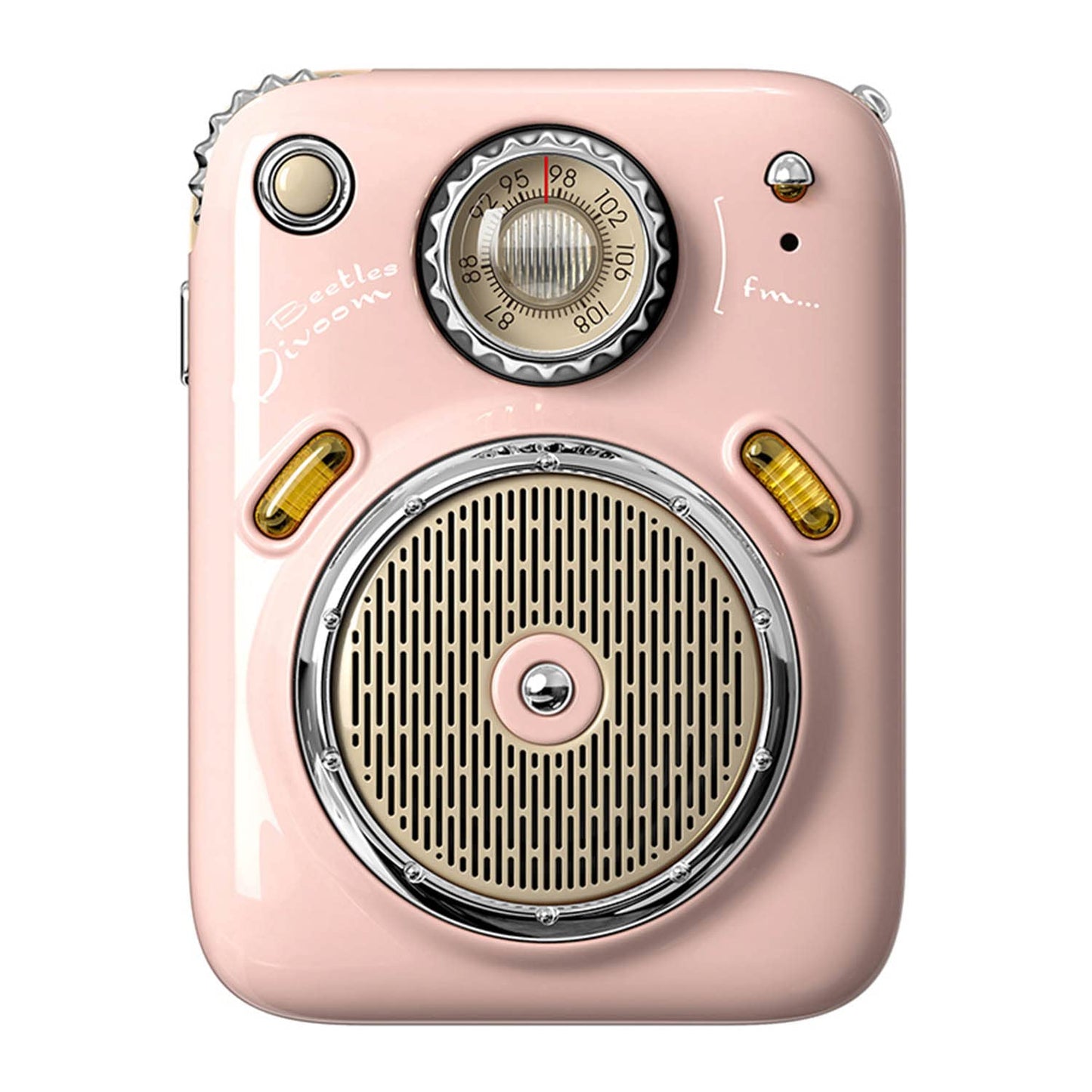 divoom Beetles FM Radio rozā portatīvais mini B
