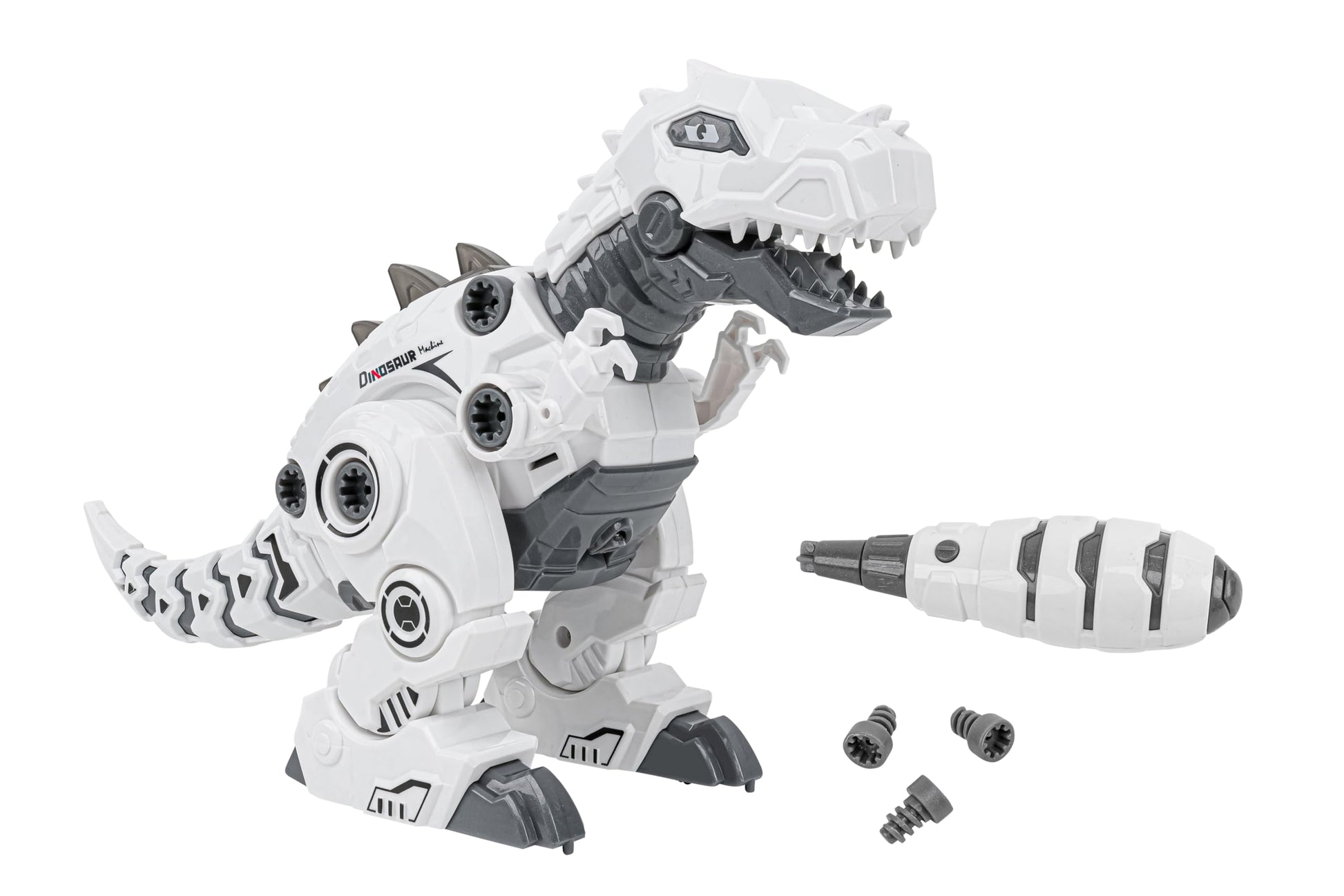 Uzceliet savu dinozauru robotu T-Rex - skrūvgriezis un skrūves iekļautas, gaisma un skaņa, baterijām darbināms, bērniem no 3 gadiem.