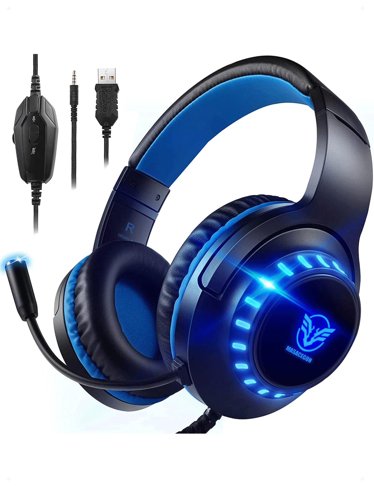 Gaminga austiņas Pacrate ar mikrofonu PS5, Nintendo Switch, PS4, Xbox One, PC