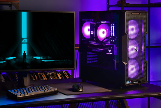 ACTINA ENDORFY 7800X3D - 32GB RAM, 1TB SSD, RTX 4090 GPU, 1000W power supply, high-performance gaming PC.