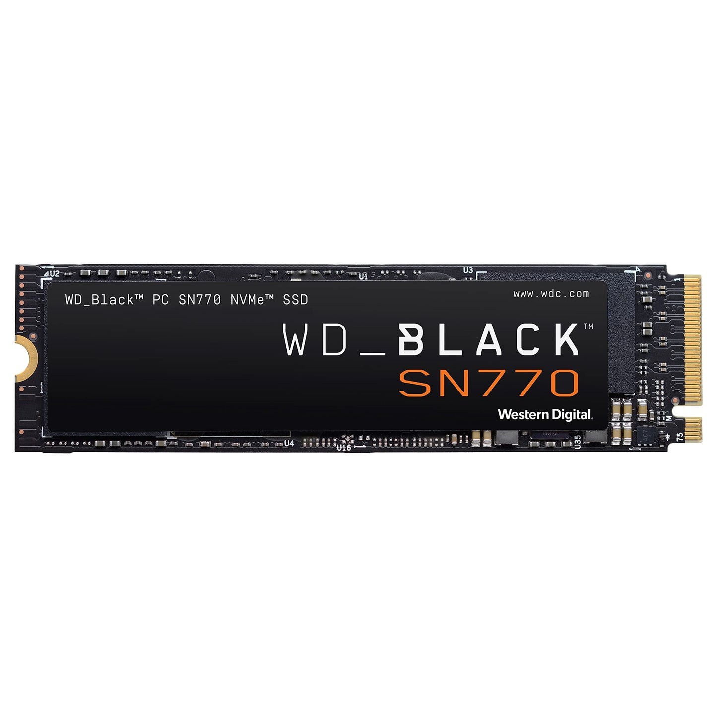 WD_BLACK SN770 NVMe SSD 2 TB - augsta veiktspēja, PCIe Gen4, M.2 2280, lasīšana 5.150 MB/s, rakstīšana 4.850 MB/s, melns
