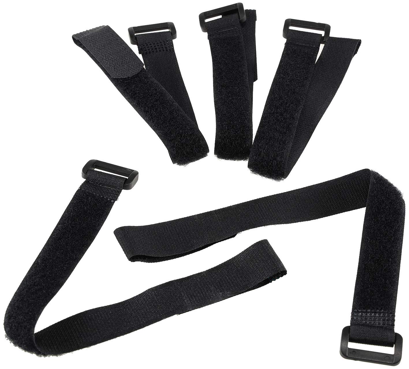Kabeļu savilcēji ar līplenti ChiliTec ar cilpu, 30cm garš, 2cm plats, melns