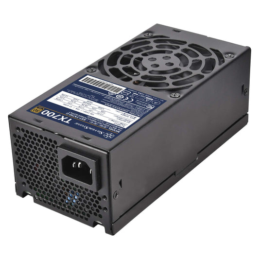 SilverStone SST-TX700-G - 700W 80-Plus Gold TFX power supply with high efficiency and compact design.