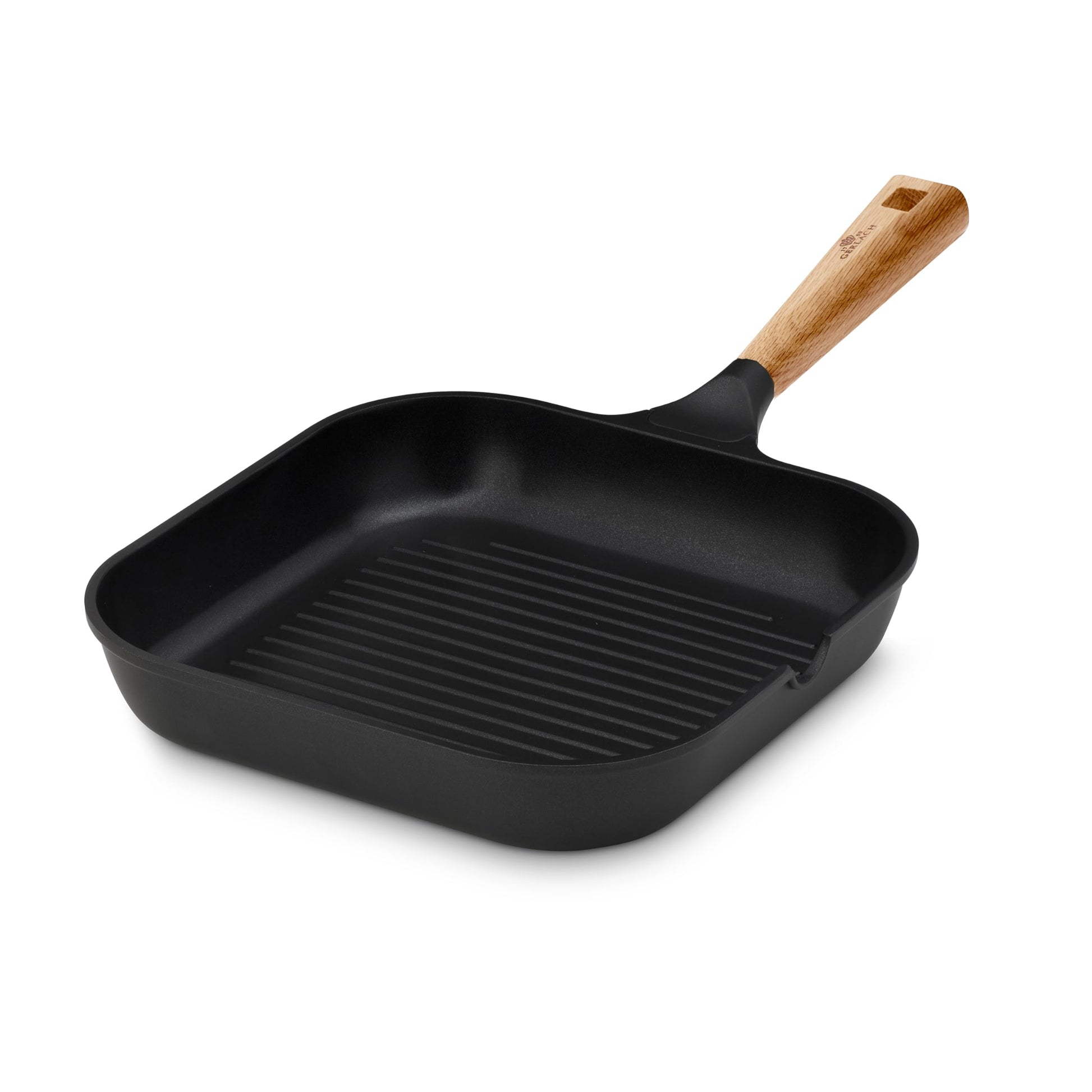 Gerlach Nature 24 cm grilpanna - keramikas pārklājums, piemērota indukcijai un gāzes plītīm, ideāla cepšanai.