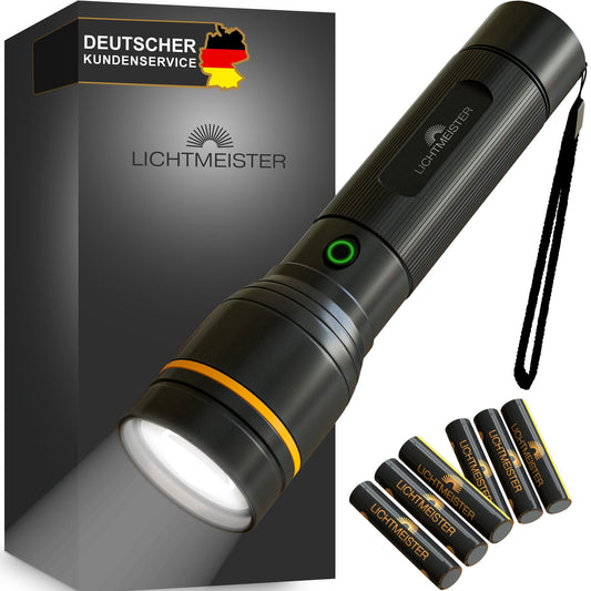LED lukturis LICHTMEISTER ar 500 lūmeniem, ar AAA baterijām