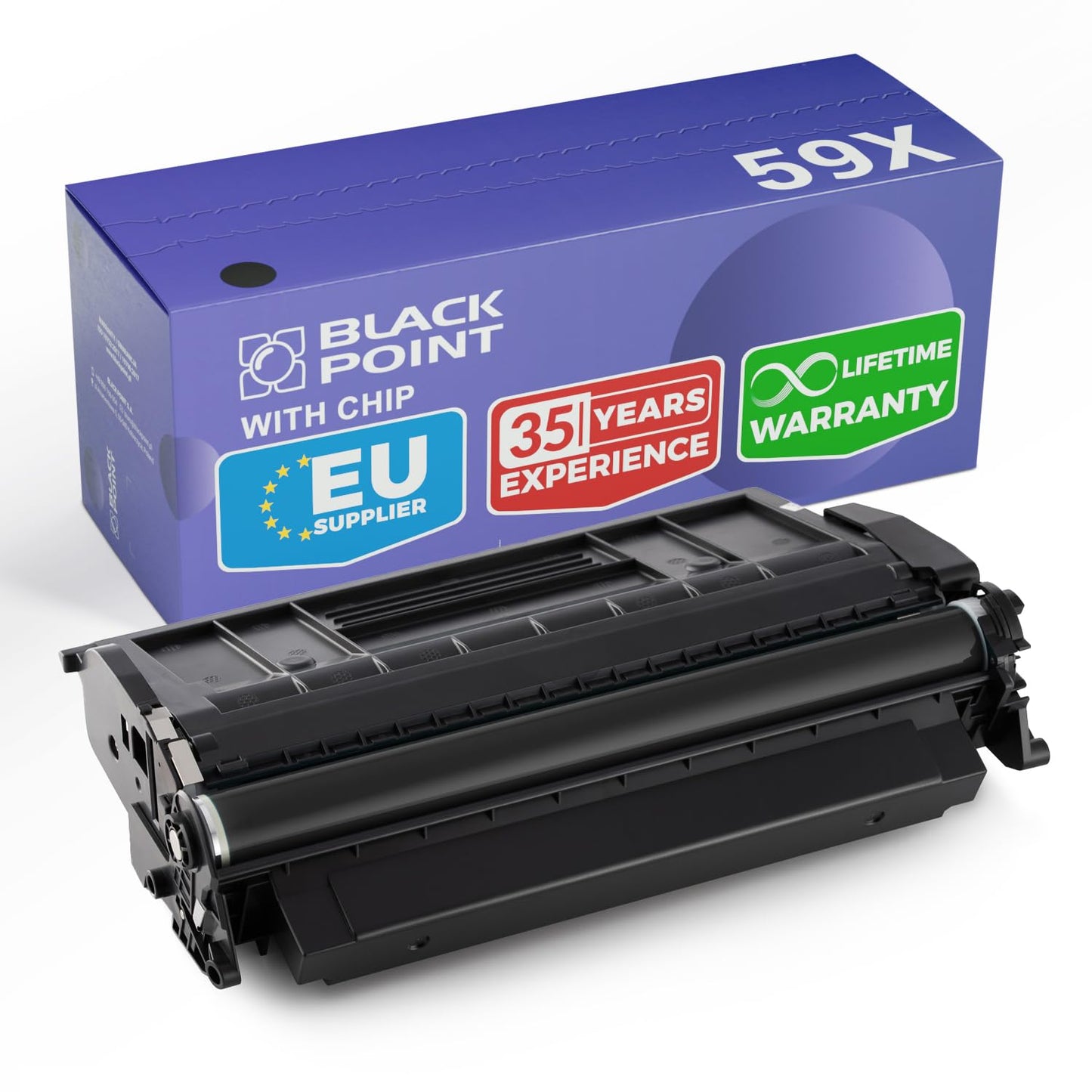 BLACK POINT toner for HP 59X CF259X - Compatible with Laserjet Pro MFP M428dw, M428fdn, M404dn, and M404dw, includes chip.