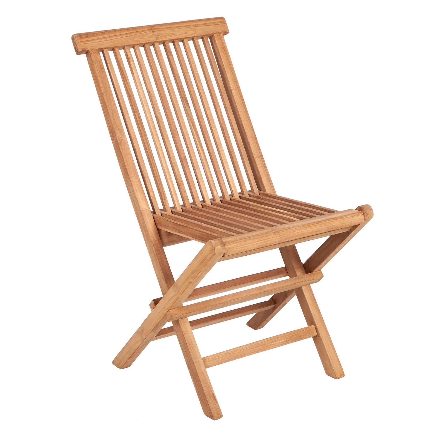 Dārza krēsls EMPIRE TEAK - 51x20cm - dabīgs - koka saliekams augstas atzveltnes krēsls