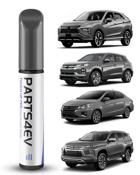 Automašīnas krāsas pildspalva PARTS4EV (U17) Mercury Grey Metallic Mitsubishi automašīnām – skrāpējumu un akmens nospiedumu labošanai