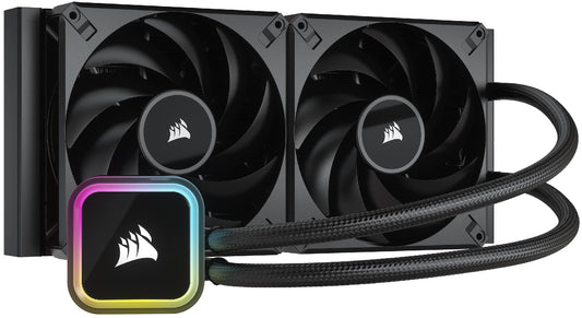 Corsair iCUE H115i RGB Elite - 16 RGB LEDs, 280mm radiator, AF Elite 140mm fans, compatible with LGA 1700, 1200, AM4