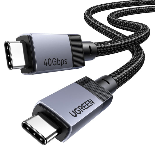 USB-C kabelis UGREEN 40 Gbps ar 240 W ātro uzlādi un 4K video pārraidi