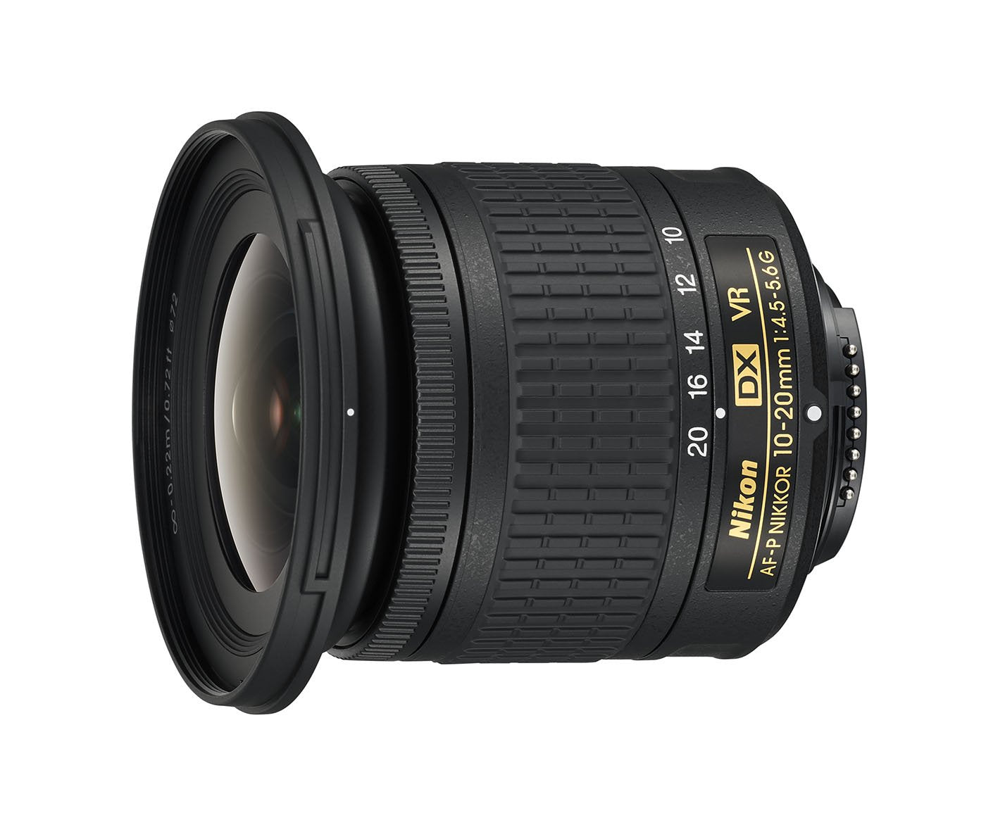 Nikon AF-P DX NIKKOR tālummaiņas objektīvs, 10-20mm f/4,5-5,6G VR, melns [Nital karte: 4 gadi garantija]