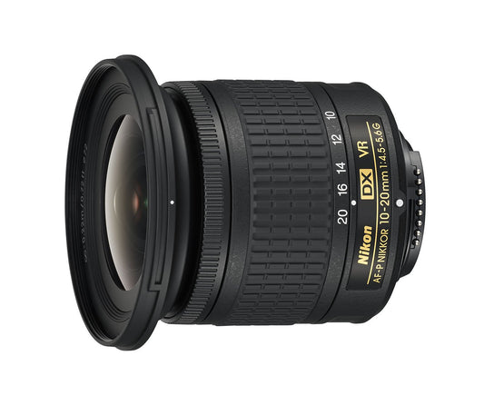 Nikon AF-P DX NIKKOR tālummaiņas objektīvs, 10-20mm f/4,5-5,6G VR, melns [Nital karte: 4 gadi garantija]