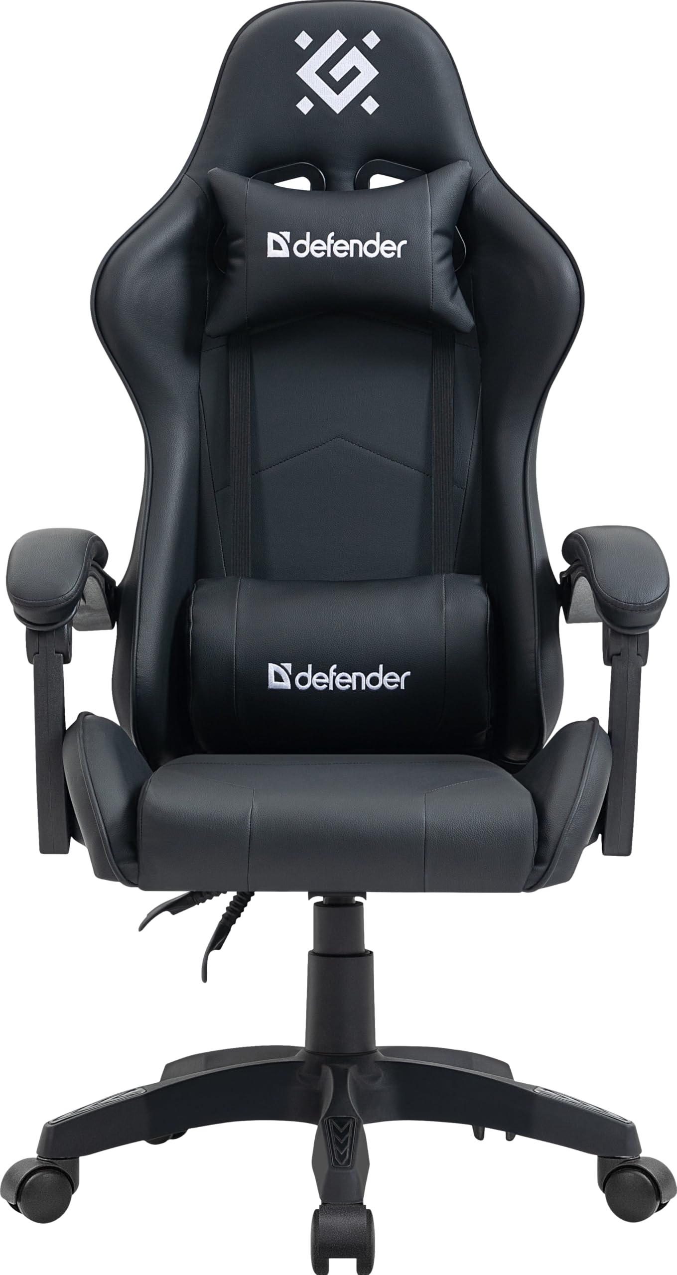 Defender DAYTO gaming krēsls, ergonomisks PC krēsls, PU āda, melns