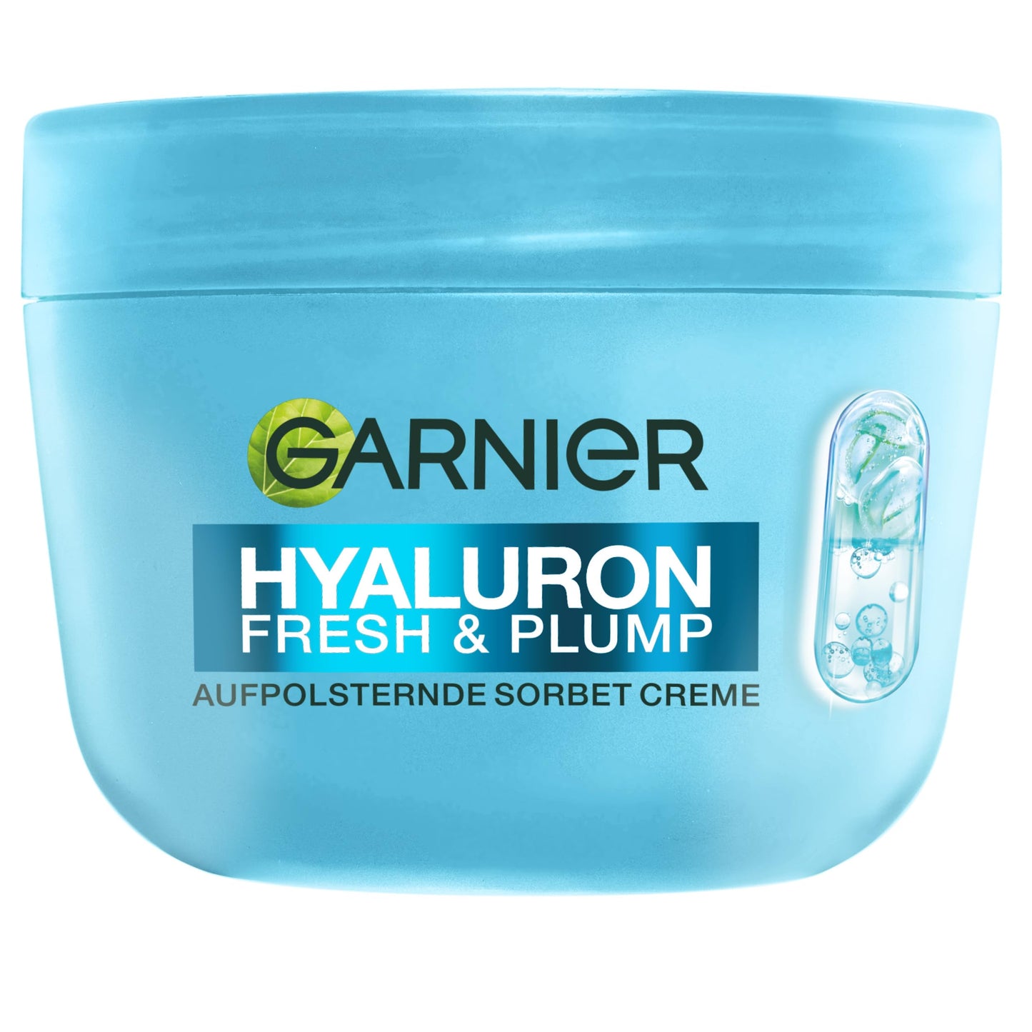 Garnier Hyaluron Fresh & Plump uzpildoša sorbeta krēms sejai ar hialuronskābi un 4% niacinamīda, 85ml