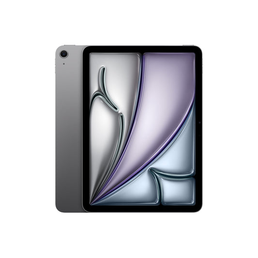 Apple 11" iPad Air (M4) planšetdators, Liquid Retina displejs, 128 GB, 12 MP priekšējā/aizmugurējā kamera, WLAN 7 ar Apple N1, Touch ID, baterija visai dienai – kosmosa pelēks