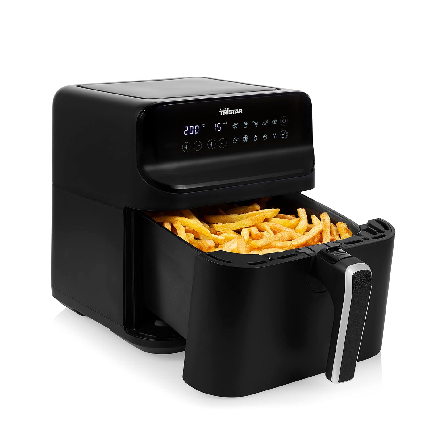 Tristar digitālā karstā gaisa fritēšanas ierīce - 6L, 1.5kg kartupeļu, matēts melns korpuss, FR-9025