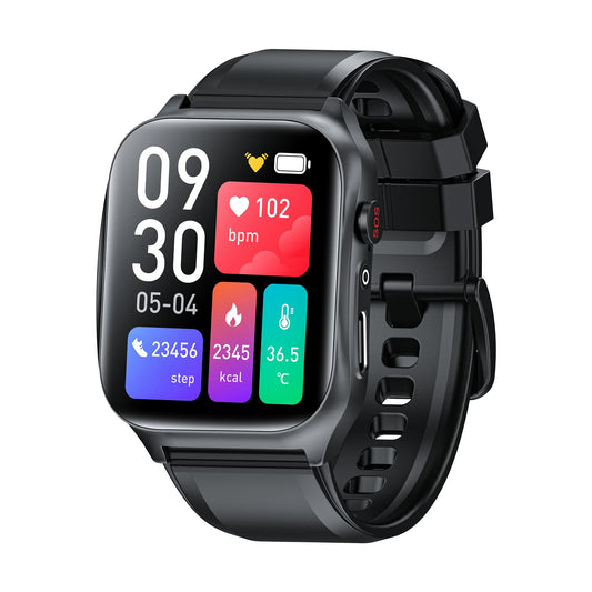 Funker SW10 Easy Care Watch 4G - black, remote control, GPS tracker, fall detection, SOS button, safety zone, 5.2 x 3.9 x 1.5 cm