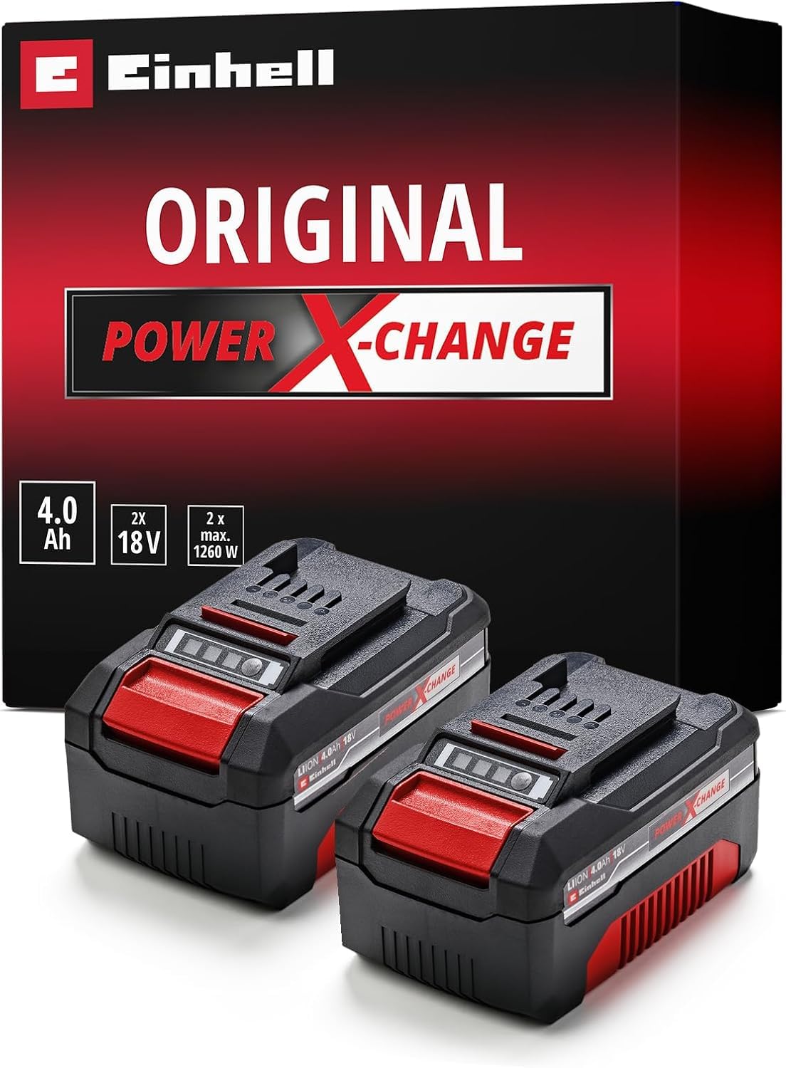 Einhell oriģinālais akumulatoru Twinpack PXC 18 V 4,0 Ah