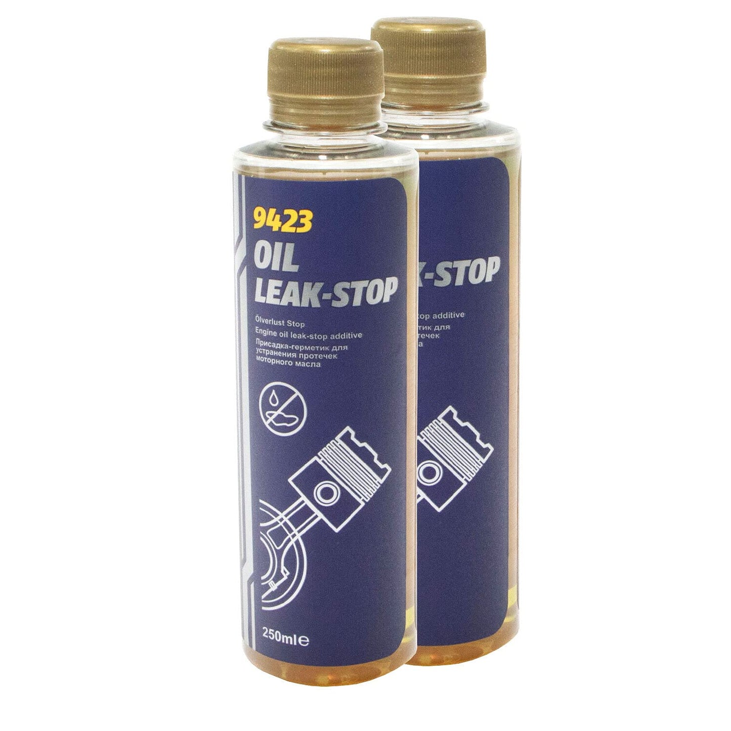 Eļļas noplūdes stop līdzeklis Oil Leak Stop 9423 MANNOL 2 X 250 ml