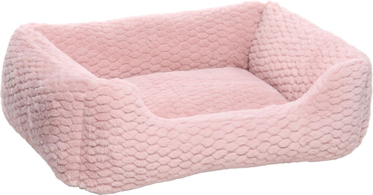Flamingo suņu gulta, kaķu gulta, taisnstūra, rozā, 65 x 50 x 20 cm, plīša, poliestera pildījums, noņemams pārvalks, mazgājams 30°C, neslīdošs dibens