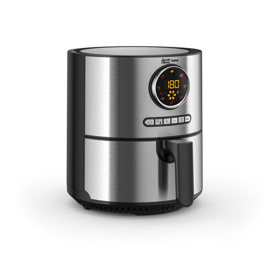 Jamie Oliver by Tefal Ultra Fry - 1630W, 4.2L capacity, touch screen, 8 programs, stainless steel, temp 80-200°C.