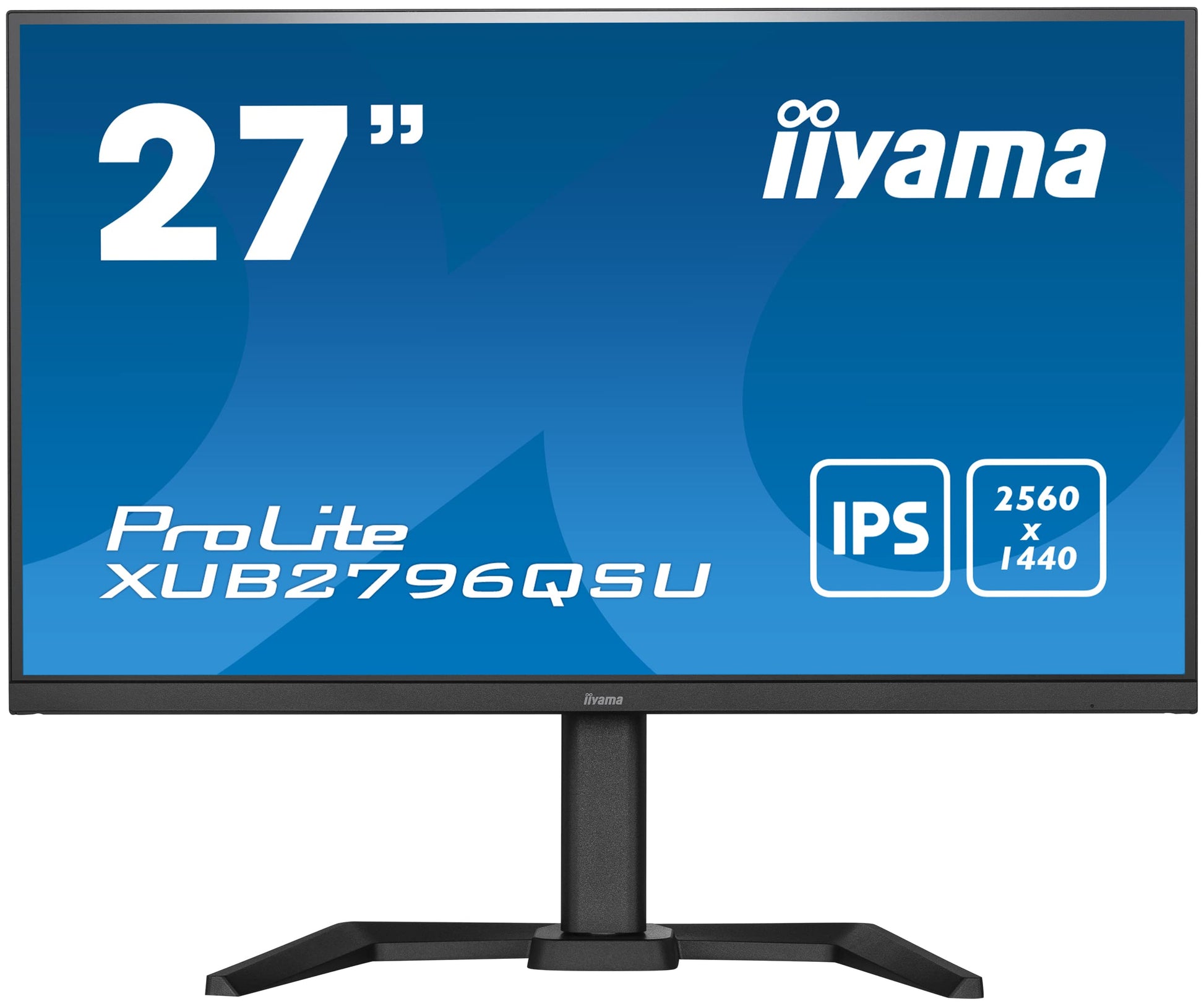 iiyama Prolite XUB2796QSU-B5 - 27" WQHD IPS monitor, HDMI, DP, USB 2.0, height adjustable, pivot, FreeSync, black