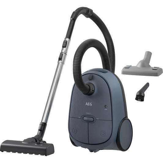 AEG CLEAN 6000 - augsta sūkšanas jauda, 12 m darbības rādiuss, iekļautas papildu sprauslas, 55% pārstrādāta plastmasa, zils.