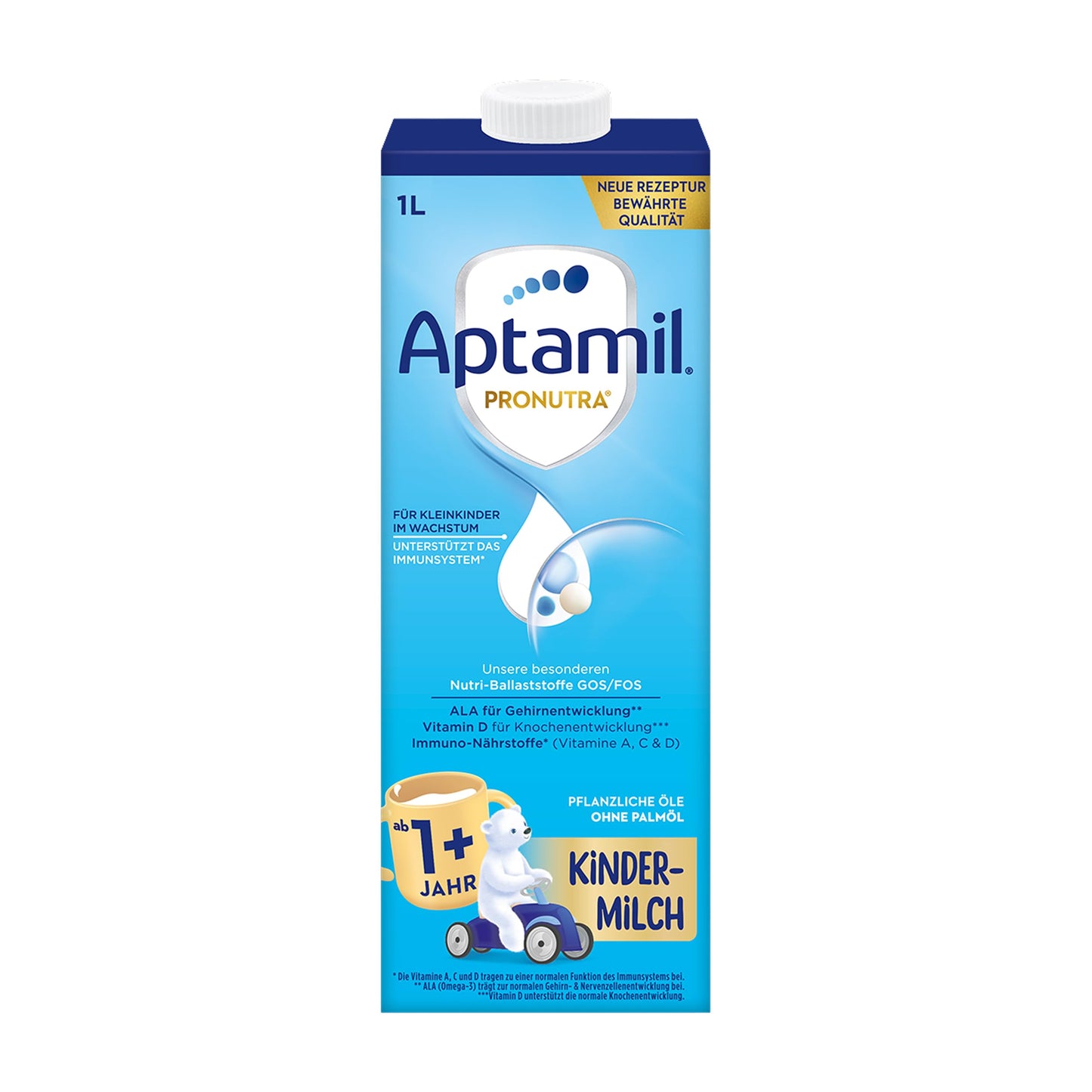 Bērnu piens Aptamil Kindermilch no 1 gada – 6 x 1 L – gatavs lietošanai