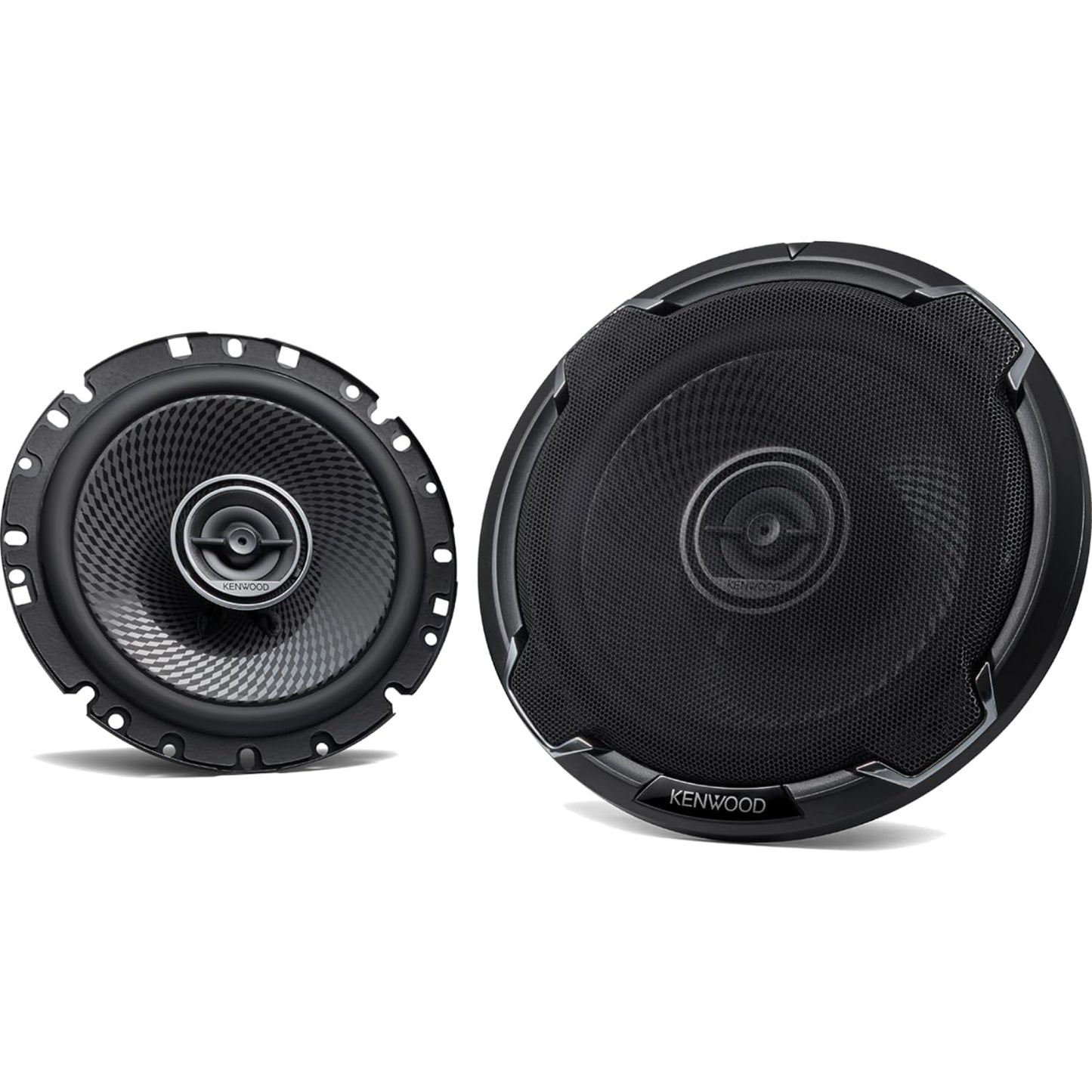 20. Kenwood KFC-PS1796 2-ceļu koaksiālie skaļruņi, 17 cm, auto skaļruņi ar apkārtējo skaņu, woofer ar polipropilēna membrānu, augstfrekvences skaļrunis ar kupolu KFCPS1796