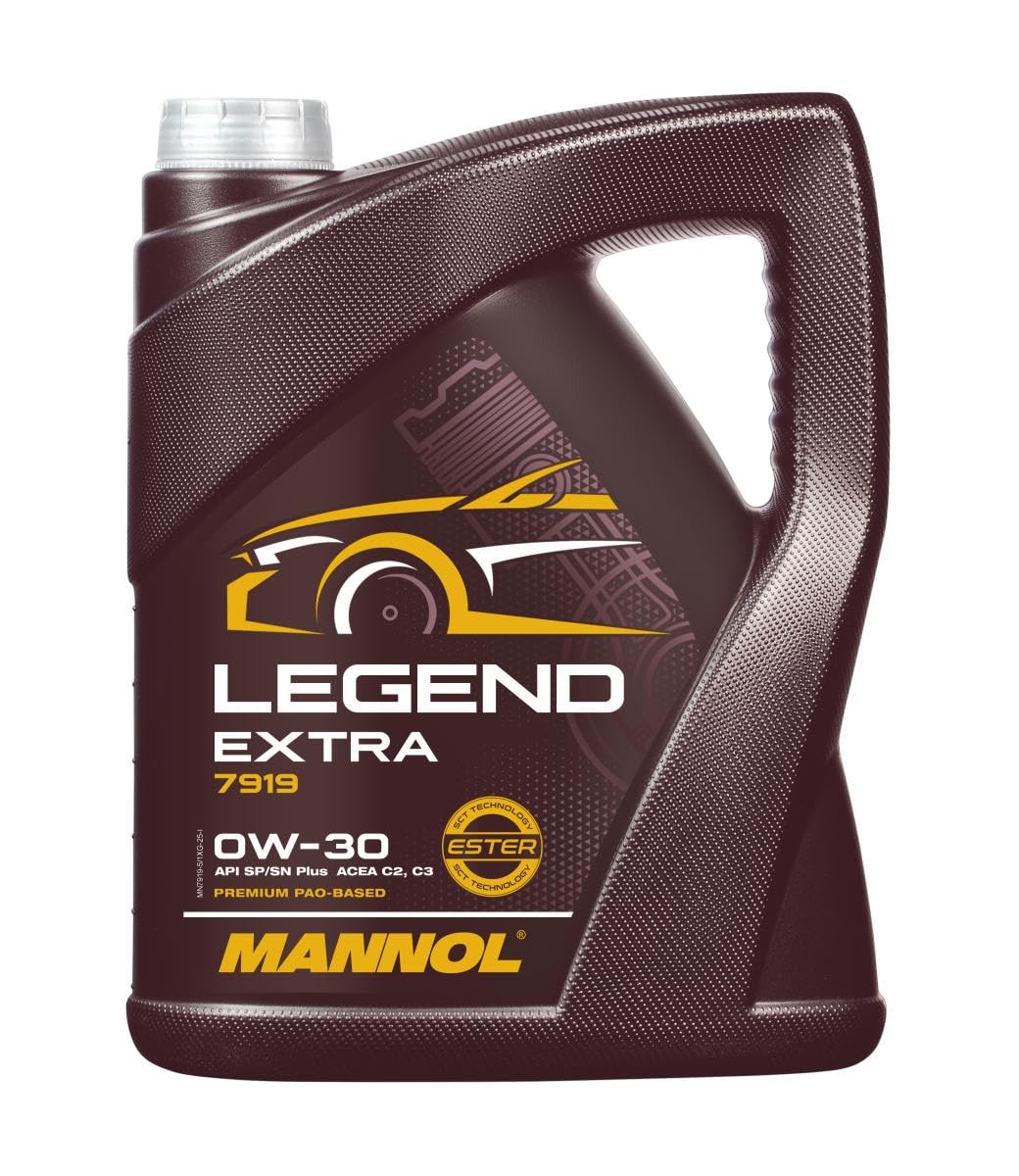 Motoreļļa MANNOL 7919 Legend Extra 0W-30 benzīna un dīzeļdzinējiem, 5 Liter