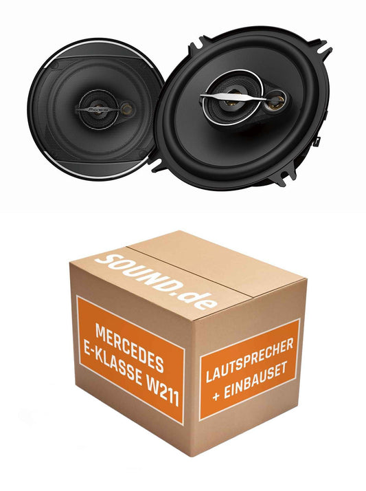 Lautsprecher Boxen Einbaupaket Pioneer Pioneer TS-A1371F saderīgs ar Mercedes E-Klasse W211 priekšā | 2X zemfrekvenču-vidējo frekvenču skaļrunis ar integrētu augstfrekvenču skaļruni 300W MAX