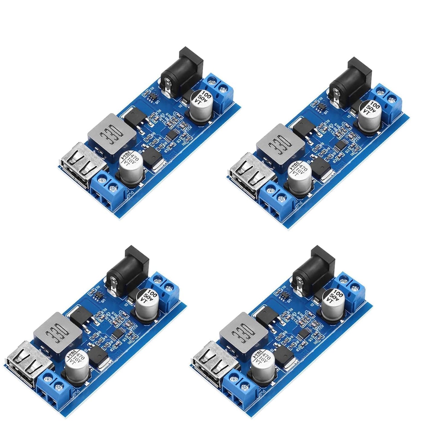 Sprieguma pārveidotājs XY-3606 24V/12V uz 5V 5A, 4 gab., DC Buck modulis