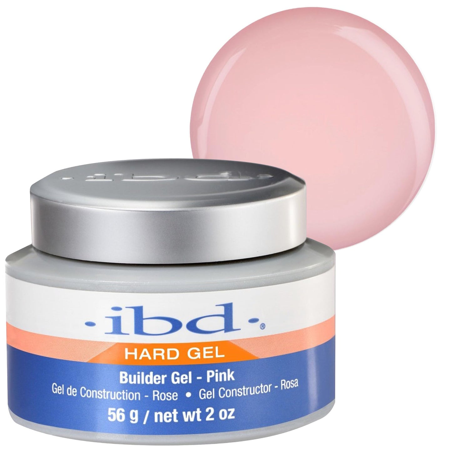 UV gēls nagiem IBD Hard Gel Pink, 1 x 56 g, MADE IN USA, premium uzbūves gēls gēla nagiem