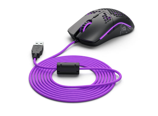 GLORIOUS PC GAMING RACE G-ASC-Purple Violet - 2m USB Type-A cable, durable, high-speed data transfer, vibrant purple color.