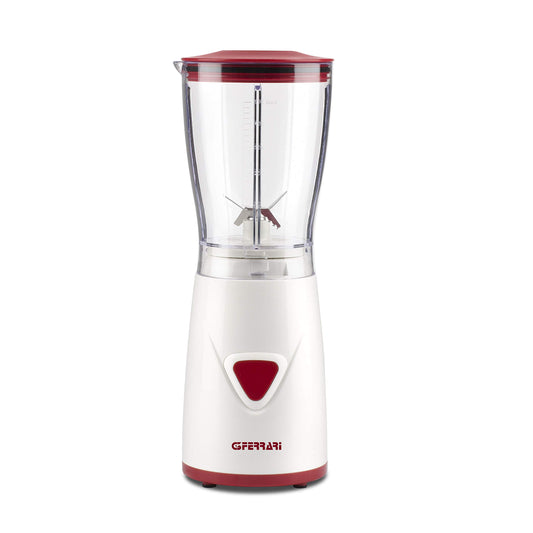 G3 Ferrari G20073 mikseris - 170W, 500ml, pulsa funkcija, nerūsējošā tērauda asmeņi, balts/sarkans.