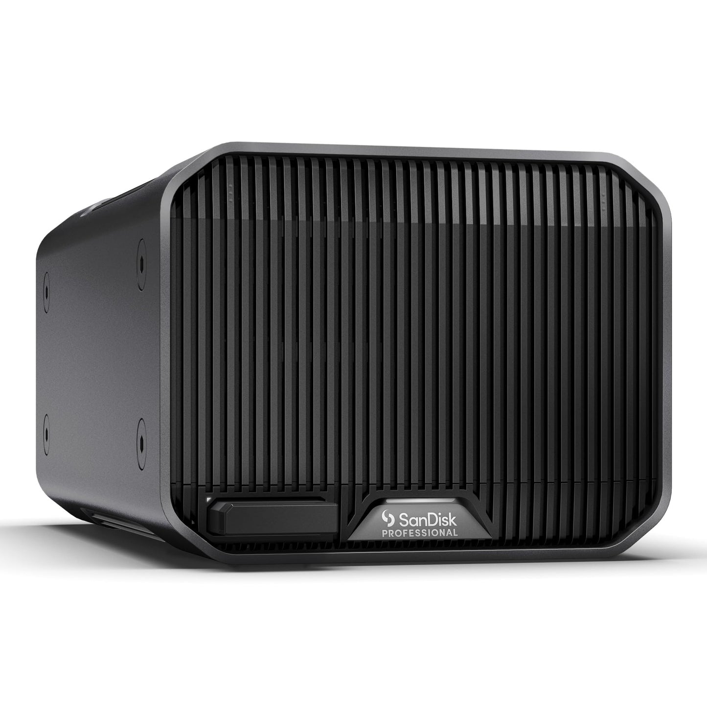 SanDisk PROFESSIONAL G-RAID MIRROR 44 TB (RAID ar redundanci, darbvirsmas RAID kopums, 2 nodalījumi, uzņēmuma klase ar 7200 apgr./min, 260 MB/s lasīšana, 250 MB/s rakstīšana, 2x Thunderbolt 3, SSD-Mag sloti) melns