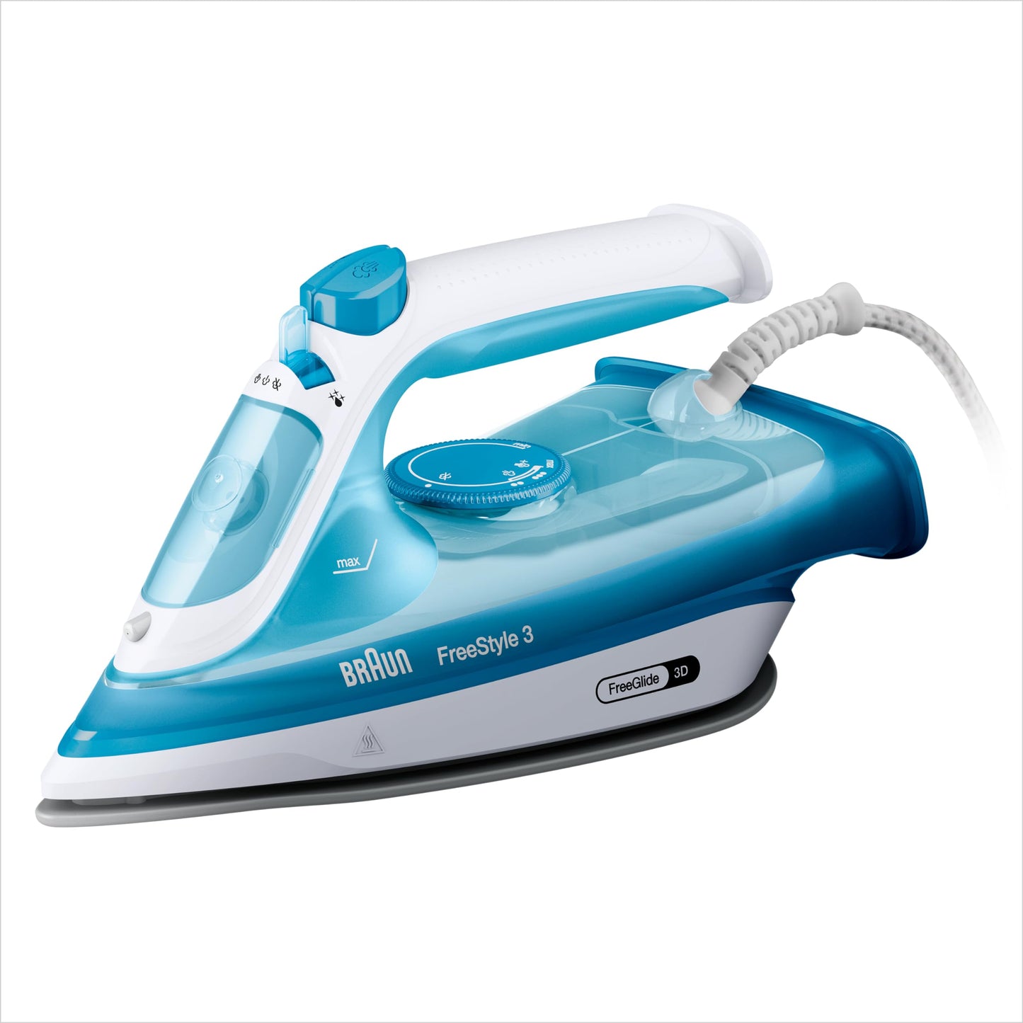 Braun FreeStyle 3 FI3144BL - 3D-FreeGlide technology, SuperCeramic sole, Ultimate FastClean, 2700W, 270ml tank, blue