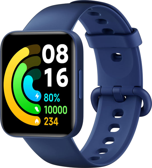Xiaomi Poco Watch - SpO2 monitoring, heart rate, 1.6" AMOLED display, GPS, waterproof, blue, Italian version