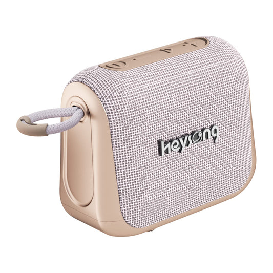 HEYSONG skaļruņi, mājas biroja sīkrīki, Bluetooth skaļruņi ūdensizturīgi, portatīvais bezvadu āra mini mūzikas kaste, 24h akumulators, IPX7, individuāls EQ, mājām, ārā, dārzā - rozā