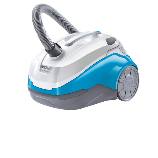 THOMAS Perfect Air Allergy Pure - cilindrveida putekļsūcējs, nerūsējošais tērauds, zils/balts, efektīva alergēnu filtrācija