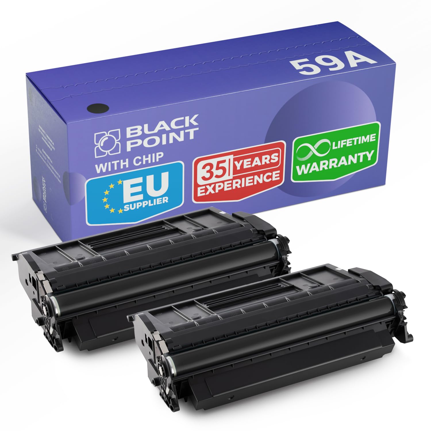 BLACK POINT MIT Chip Toner - Compatible with HP 59A/59X, high-quality black toner for Laserjet Pro MFP M428 and M404 series.
