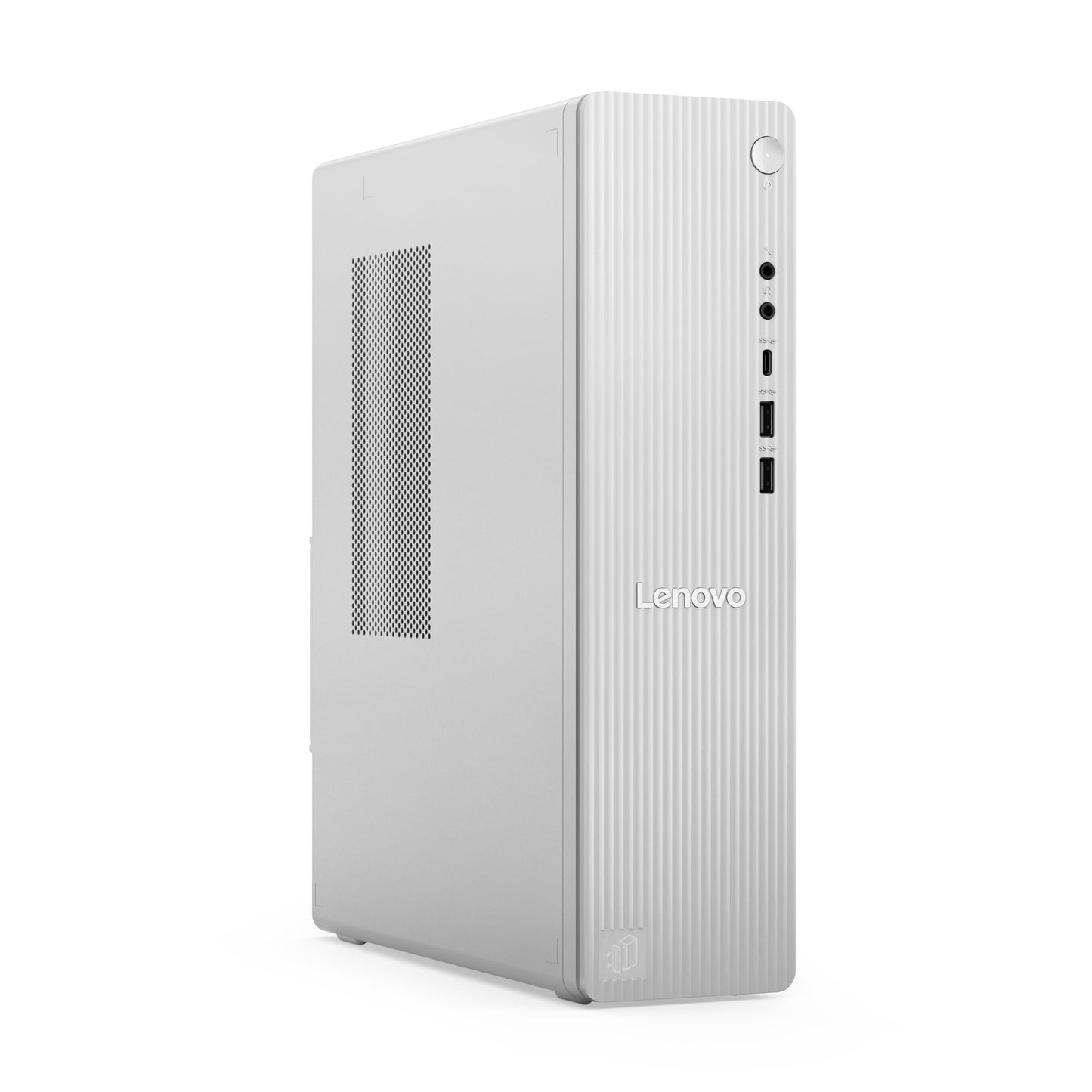 Lenovo IdeaCentre Tower dators ar AMD Ryzen 5 220, 16GB RAM, 512GB SSD, AMD Radeon 740M grafiku, 8.2L, Windows 11, Cloud Gray
