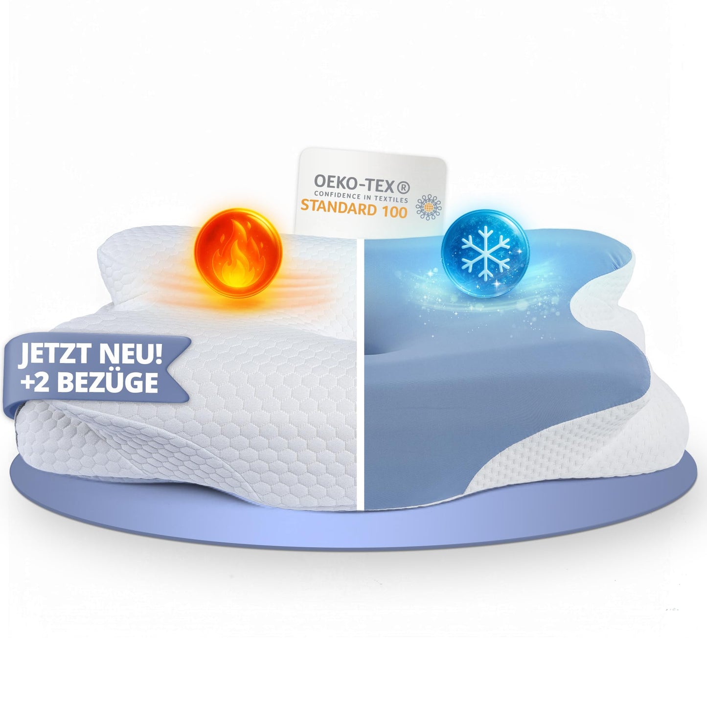 Ortopēdisks kakla spilvens Memory Foam – ergonomisks galvas spilvens