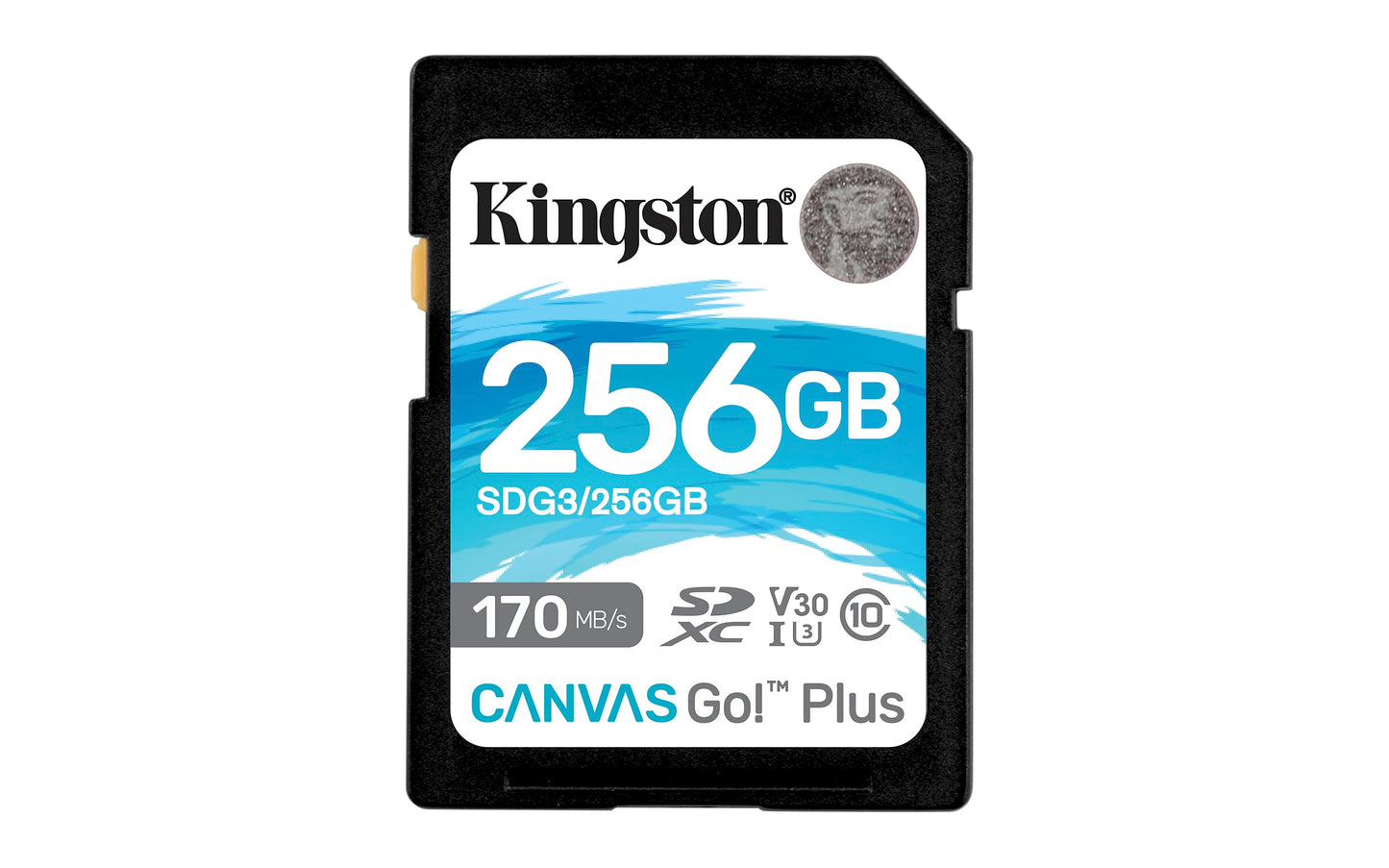 Kingston SDG3/256GB SD atmiņas karte (256GB SDXC Canvas Go Plus 170R C10 UHS-I U3 V30)