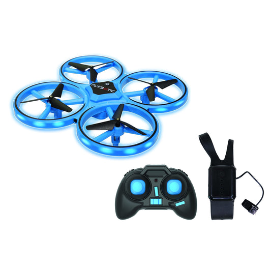 DF Modeļi SkyWatcher Fun V2 Droni - RTF - FPV (Droni bērniem no 14 gadiem, kvadrokopters, max. 60 km/h, tālvadības rotaļlietu dronis) 9380