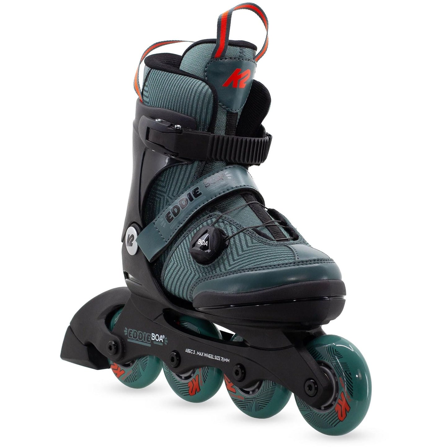 Bērnu skrituļslidas K2 Skates Eddie Boa zēniem, Dark Teal, 30M0701